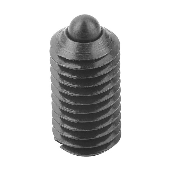 Kipp Spring Plunger Light Spring Force D=1/2-13, L=22, Steel, Comp: Pin Steel - K0313.1A5