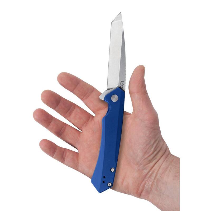 W.R. Case and Sons Cutlery Co. Blue Anodized Aluminum Kinzua Pocket Knife - FI64663