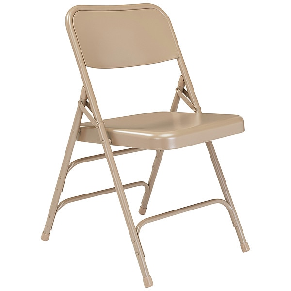 National Public Seating Folding Chair, Beige, 18-3/4 In., PK4 - 301