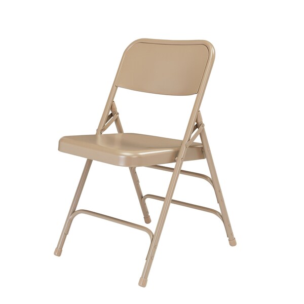 National Public Seating Folding Chair, Beige, 18-3/4 In., PK4 - 301
