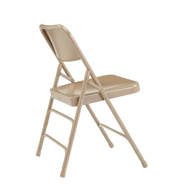 National Public Seating Folding Chair, Beige, 18-3/4 In., PK4 - 301
