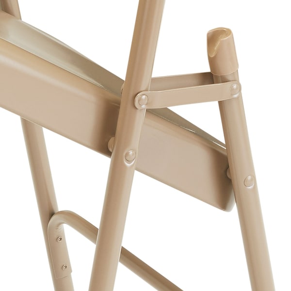 National Public Seating Folding Chair, Beige, 18-3/4 In., PK4 - 301