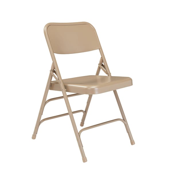 National Public Seating Folding Chair, Beige, 18-3/4 In., PK4 - 301