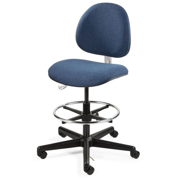 Bevco Task Chairs, 24 in to 34 in Height, Navy Blue - V850SHC