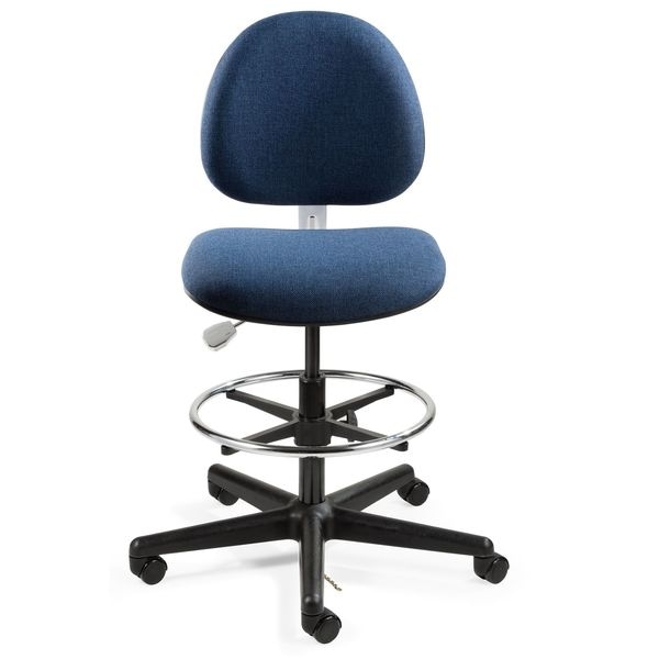 Bevco Task Chairs, 24 in to 34 in Height, Navy Blue - V850SHC