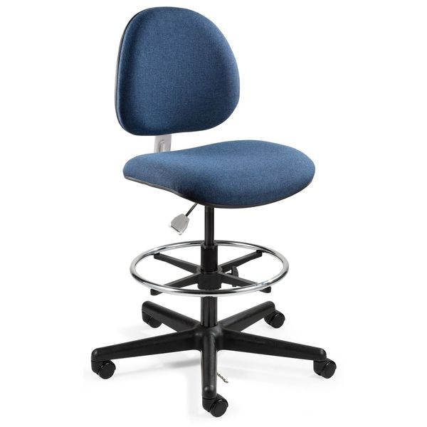 Bevco Task Chairs, 24 in to 34 in Height, Navy Blue - V850SHC