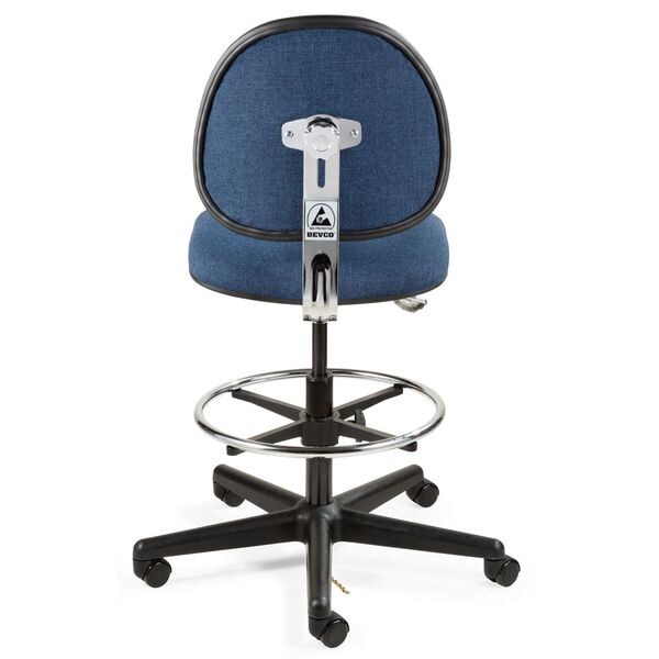 Bevco Task Chairs, 24 in to 34 in Height, Navy Blue - V850SHC
