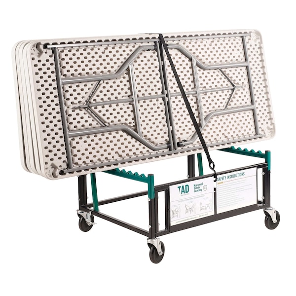 National Public Seating Table Dolly, 1,000 lb Load Capacity, 48 in L, 28 in W, 31 in H - TAD