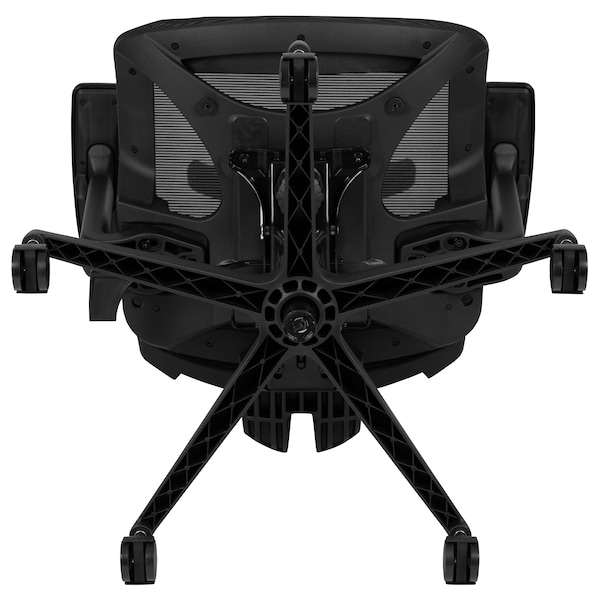 Flash Furniture Office Chair, Mesh, Black - H-2809-1KY-BK-GG