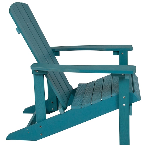 Flash Furniture Charlstwn Adirondack Chair, Sea Foam Wood, Sea Foam Seat, Wood Back, 29.5 W 35 H - JJ-C14501-SFM-GG