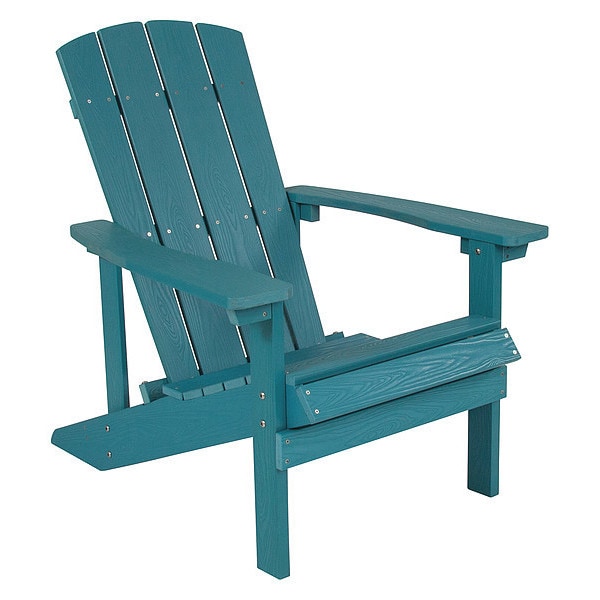 Flash Furniture Charlstwn Adirondack Chair, Sea Foam Wood, Sea Foam Seat, Wood Back, 29.5 W 35 H - JJ-C14501-SFM-GG