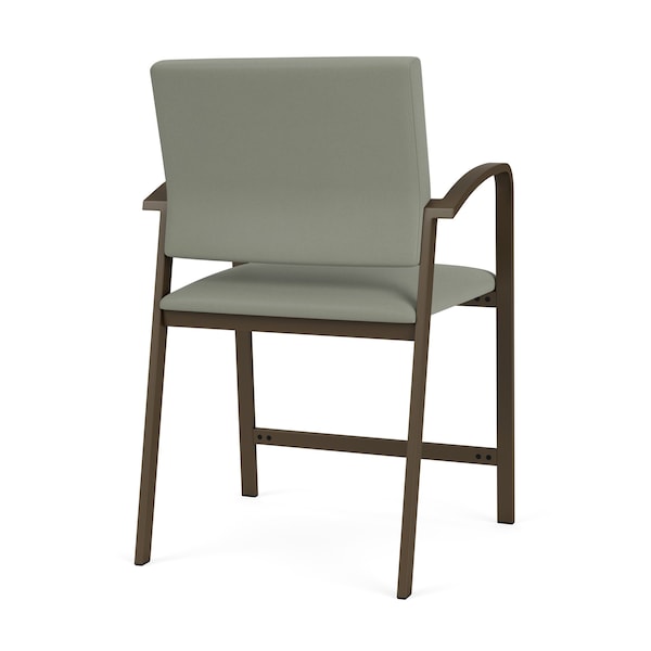 Lesro Newport Wide Hip Chair Metal Frame, Bronze, OH Eucalyptus Upholstery - NP1261