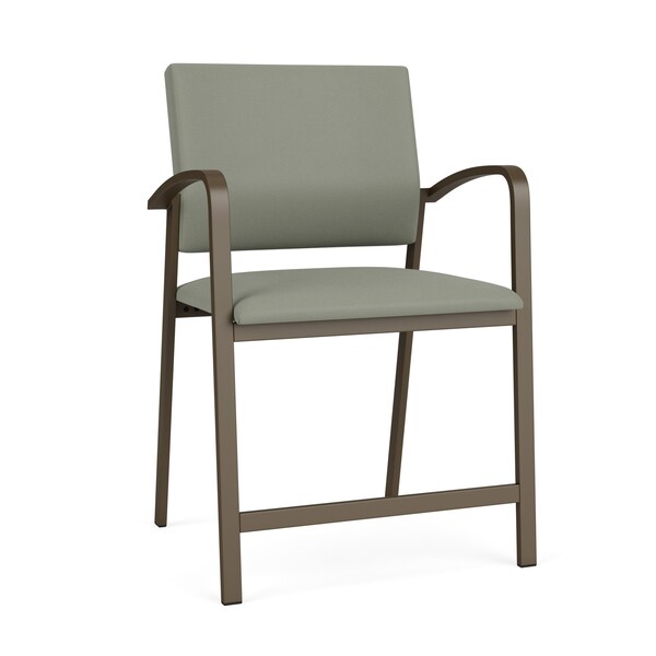 Lesro Newport Wide Hip Chair Metal Frame, Bronze, OH Eucalyptus Upholstery - NP1261