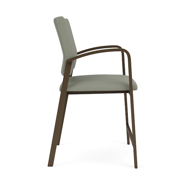 Lesro Newport Wide Hip Chair Metal Frame, Bronze, OH Eucalyptus Upholstery - NP1261