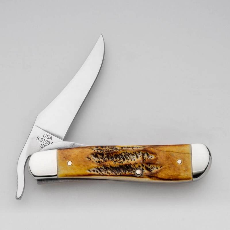 W.R. Case and Sons Cutlery Co. 6.5 Bonestag Russlock Pocket Knife - FI65303