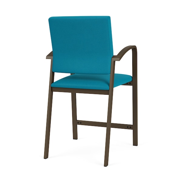 Lesro Newport Hip Chair Metal Frame, Bronze, OH Waterfall Upholstery - NP1161