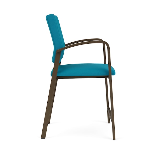 Lesro Newport Hip Chair Metal Frame, Bronze, OH Waterfall Upholstery - NP1161