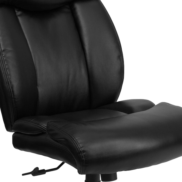 Flash Furniture Executive Chair, Black Seat, Leather Back - GO-1235-BK-LEA-GG