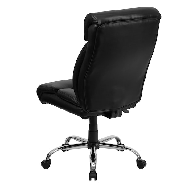 Flash Furniture Executive Chair, Black Seat, Leather Back - GO-1235-BK-LEA-GG
