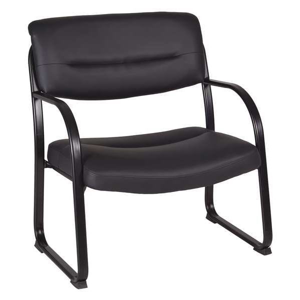 Regency Crusoe Side Chair, Black Seat, Black Back, 33" W 26" L 35" H, Fixed, Leather Seat - 1106BK