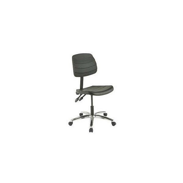 Global Industrial Deluxe Ergonomic Chair, Polyurethane, Black - 250610