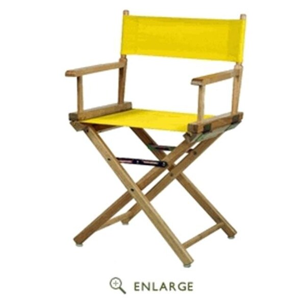 Casual Home Casual Home 200-00-021-14 18 in. Directors Chair Natural Frame with Yellow Canvas - 200-00/021-14