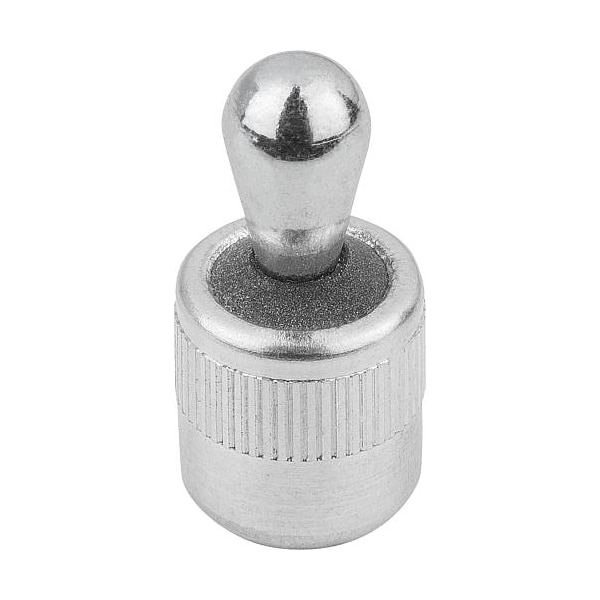 Kipp Lateral Spring Plunger, Spring Force With Seal D=10, D2= 10, L1=10, Aluminum, Pin: Steel - K0368.22064