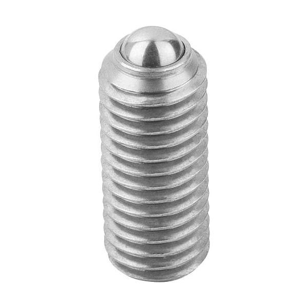 Kipp Spring Plunger Intensified Spring Force D=M10 L=23, Stainless Steel, Ball Stainless Steel - K0316.210