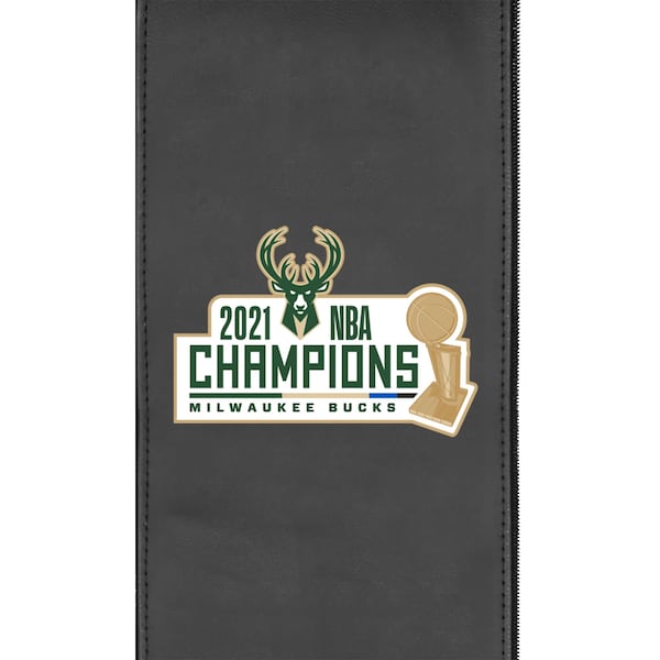 Dreamseat Curve Task Chair with Milwaukee Bucks 2021 Champions Logo - XZOCCURVE-PSNBA31053