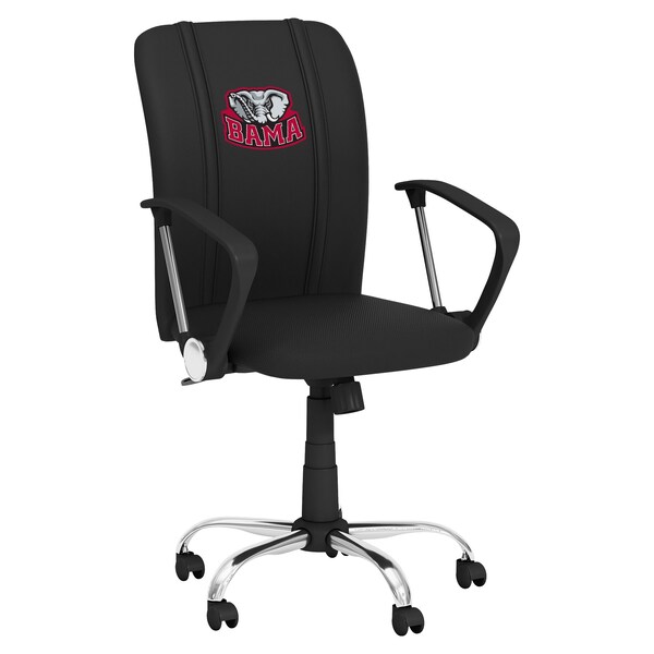 Dreamseat Curve Task Chair with Alabama Crimson Tide Bama Logo - XZOCCURVE-PSCOL12073