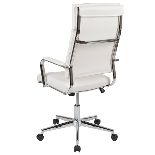 Flash Furniture White LeatherSoft Office Chair - BT-20595H-2-WH-GG