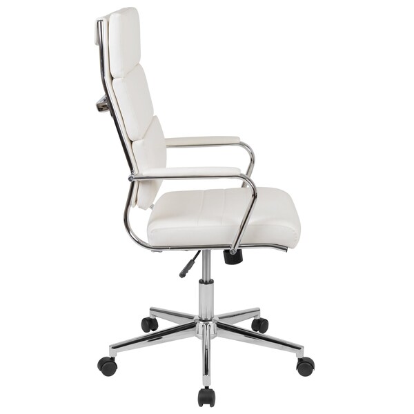 Flash Furniture White LeatherSoft Office Chair - BT-20595H-2-WH-GG