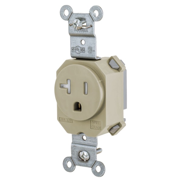 Hubbell Wiring Device-Kellems SNAP SGL RCPT 5-20R, 20A 125V TR IV - SNAP5361ITR