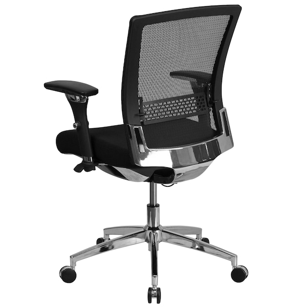 Flash Furniture Hercules Office Chair, Black Seat, Gray Back, 27 in W 25" L 41-3/4" H, Fabric Seat - GO-WY-85-8-GG