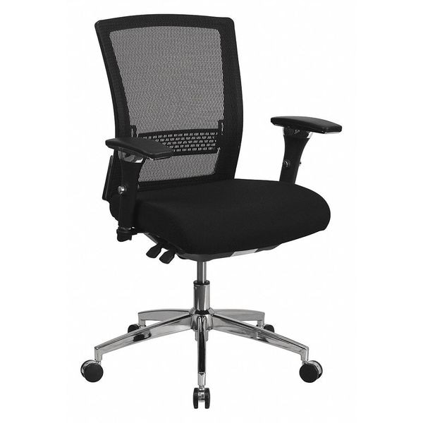 Flash Furniture Hercules Office Chair, Black Seat, Gray Back, 27 in W 25" L 41-3/4" H, Fabric Seat - GO-WY-85-8-GG