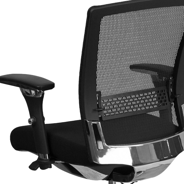 Flash Furniture Hercules Office Chair, Black Seat, Gray Back, 27 in W 25" L 41-3/4" H, Fabric Seat - GO-WY-85-8-GG