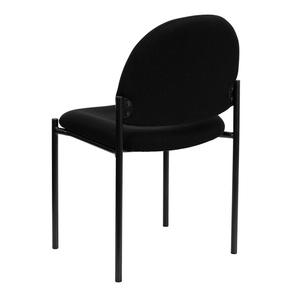 Flash Furniture Black Fabric Stack Chair - BT-515-1-BK-GG