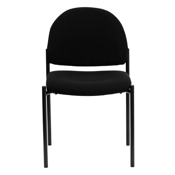 Flash Furniture Black Fabric Stack Chair - BT-515-1-BK-GG