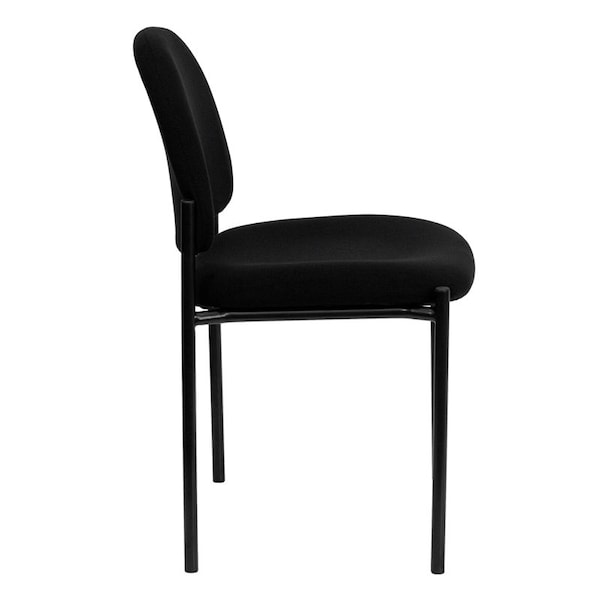 Flash Furniture Black Fabric Stack Chair - BT-515-1-BK-GG