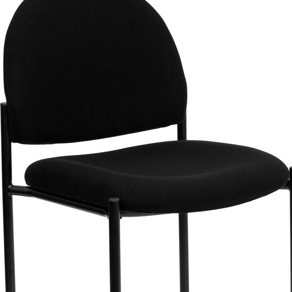 Flash Furniture Black Fabric Stack Chair - BT-515-1-BK-GG