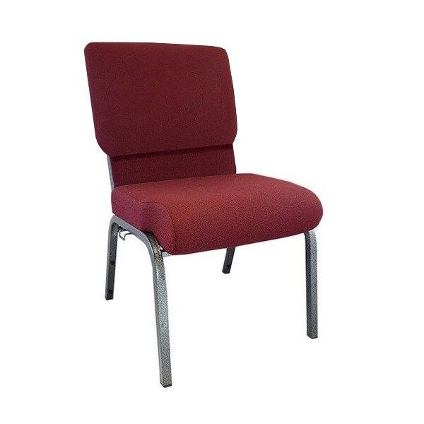 Flash Furniture Advantage Maroon Church Chair 20.5" Wide - PCHT-104