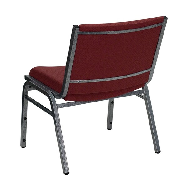 Flash Furniture Fabric Stack Chair, Extra Wide, Burgundy - XU-60555-BY-GG