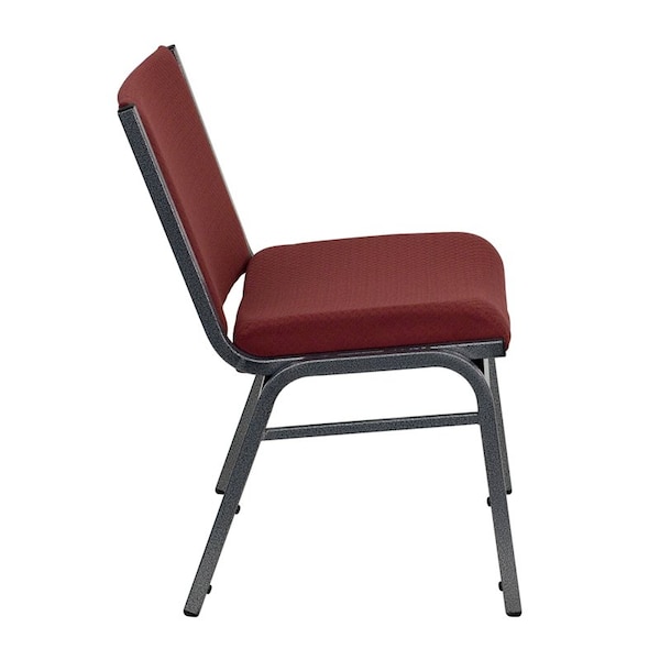Flash Furniture Fabric Stack Chair, Extra Wide, Burgundy - XU-60555-BY-GG