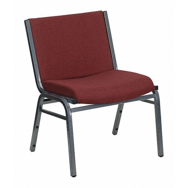 Flash Furniture Fabric Stack Chair, Extra Wide, Burgundy - XU-60555-BY-GG