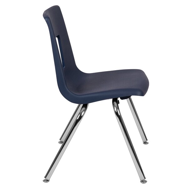 Flash Furniture Advantage Navy Student Stack School Chair, 16" - ADV-SSC-16NAVY