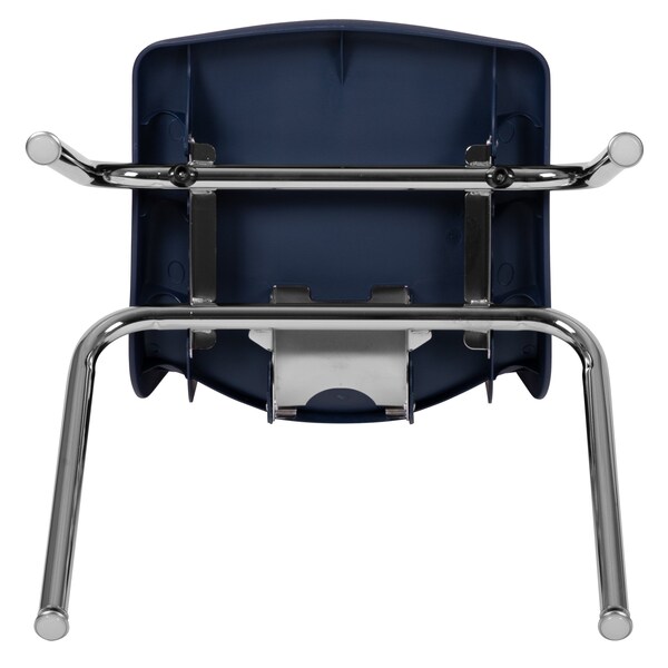 Flash Furniture Advantage Navy Student Stack School Chair, 16" - ADV-SSC-16NAVY