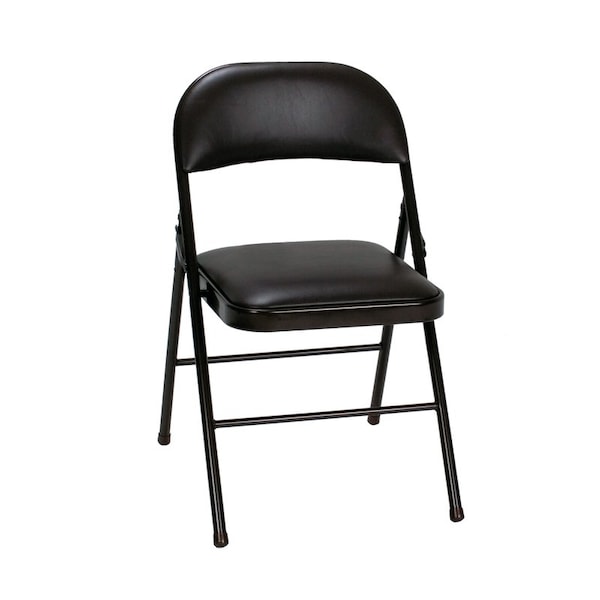 Cosco Cosco Black Vinyl Folding Chair 1 pk - 14-993-BLK4