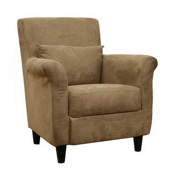 Baxton Studio Marquis Tan Microfiber Club Chair - 46-3372