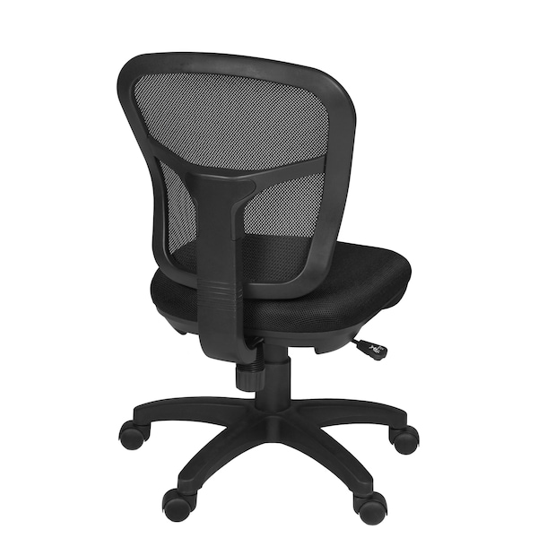 Harrison Seating > Swivel, Black Seat, Black Back, 18 W 21 L 35.5 H, No Arms, Metal|Fabric Seat - 5129BK