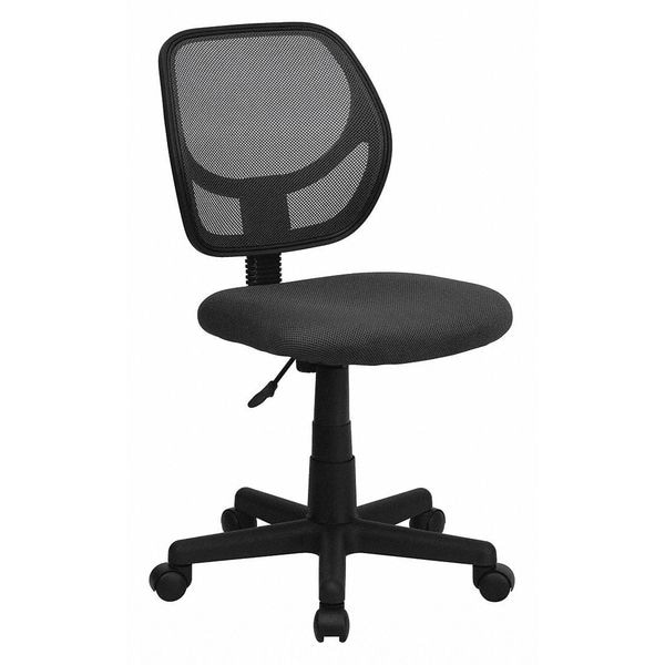 Flash Furniture Mesh Task Chair, 15-1/2" to 19-1/2", Gray - WA-3074-GY-GG